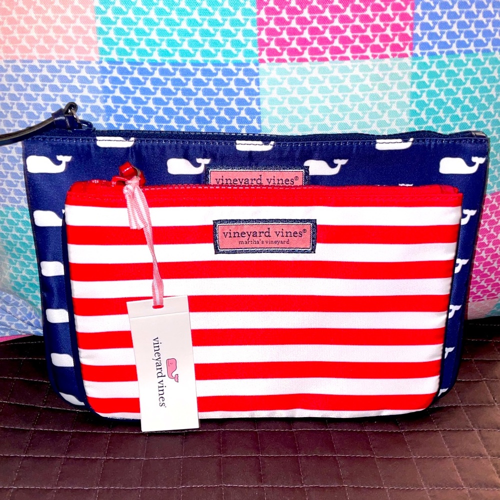 NWT Vineyard Vines pouch set